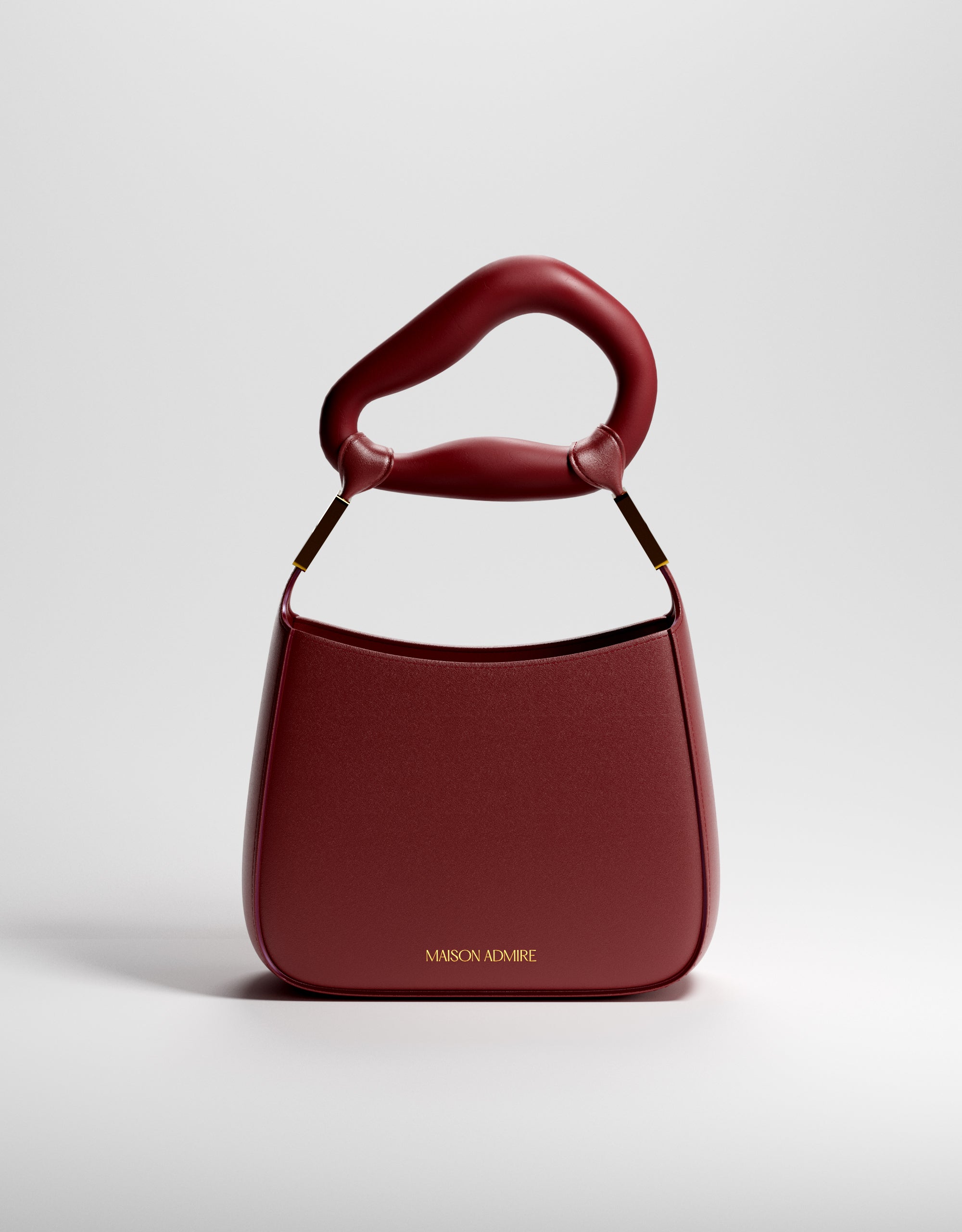 Burgundy vegan leather bag made in Spain